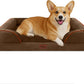 Comfort Expression Medium Dog Beds Waterproof Orthopedic Foam Dog Sofa Beds for Medium Large Dogs Comfy Pet Bed with Washable Removable Cover & Non-Slip Bottom(Medium,Chocolate Brown)