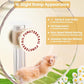 Super Silent Hamster Wheel 8.7 Inch, Magnetic Rat Wheel for Chinchilla, Gerbil, Guinea Pig, Cat, Mouse, Sugar Glider and Dwarf, Syrian Hamster Accessories (Cream White)