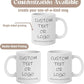 Custom Photo & Text Mug Add Personalized Text, Upload Your Image Personalized 11.5oz Mug Choose From Various Designs The Suitable Gift for Parents (C01 TEXT)
