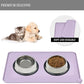 Waterproof Pet Feeding Mat with High Raised Edges, Heavier and Thicker Placemats for Cat Dog Water Bowl with BPA Free, Dogs Cats Food Mats for Messy Drinkers to Prevent Spill and Protect Floors