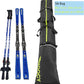 MOOCY Ski Bag for Air Travel, Unpadded Snow Bag Fits Skis Up to 200cm, Carrying Bag for Adults and Children