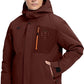 Men's Winter Jacket Waterproof Ski Snow Coat Windproof Snowboard Hooded Raincoats with Warm Graphene lining