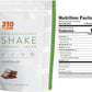 310 Nutrition Organic All-In-One Meal Replacement Shake Powder - Plant-Based Protein Smoothie Blend w/Fiber, Probiotics & Adaptogens - Low Carb, Vegan, Keto & Paleo - Chocolate - 28 Servings