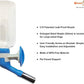 Choco Nose H570 Patented No Drip Large-sized Dog Water Nozzle, Recommended for Medium to Large -Sized Dogs, Enlarged Sized Leak-proof Nozzle, BPA Free, Nozzle Diameter: 22mm (Blue/White)