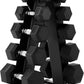 Hex Dumbbells Set, PVC Coated Exercises & Fitness Dumbbell Weights Set for Strength Training Home Gym