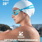 ZIONOR Swim Goggles, G1 SE Swimming Goggles Anti-fog for Adult Men Women