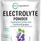 Micro Ingredients Hydration Electrolyte Powder, 2 lb (139 Servings) | Concord Grape Flavor | High Potassium (1,000mg) + Coconut Water | No Sugar, Keto Friendly | Non-GMO