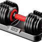 Adjustable Dumbbell Set 25/55/90LBS,10 in 1 Free Weights Dumbbell with Anti-Slip Texture Handle,1 Sec Speed Adjustment Men/Women Gym and Home Strength Training Equipment.