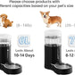 CZPET Automatic 7L Dog and Cat Water Dispenser with Stainless Steel Bowl Gravity Waterer,100% BPA-Free,Large Capacity and Drinking Area Noise-Free for Pets(7L Water Dispenser, Black)