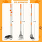 TIMINGILA Pooper Scooper Dog Pooper Scooper Long Handle Stainless Metal Tray Rake Spade Set for Large Medium Small Dogs Easy to Clean Pet Waste Use for Yard, Grass, Dirt or Gravel - Pet Supplies