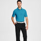 Esabel.C Jacquard Golf Shirts for Men Moisture Wicking Short Sleeve Performance Dry Fit Active Mens Polo Shirts