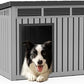 DRATO Dog House for Both Indoor and Outdoor with Weatherproof Roof Removable Floors for Medium to Large Dogs Interior Space (Gray, Medium(32.2 * 25.12 * 24.13''))