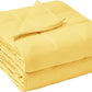 yescool Weighted Blanket for Adults (20 lbs, 60” x 80”, Yellow) Cooling Heavy Blanket for Sleeping Perfect for 190-210 lbs, Queen Size Breathable Blanket with Premium Glass Bead, Machine Washable