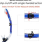 Aegend Dry Snorkel, Dive Mask Easy-Breath Free Diving Snorkel for Snorkeling Scuba Diving Freediving Swimming, with Top Dry Valve and Food-Grade Silicone Mouthpiece