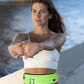WATERFLY Running Belt Fanny Pack: Runner Marathon Jogging Waist Pack Sport Workout Exercise Fitness Phone Holder Belt for Men Women Jogger Slim Waistband