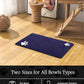 Pet Feeding Mat-Absorbent Dog Mat for Food and Water Bowl-No Stains Quick Dry Water Dispenser Mat-Dog Accessories Pet Supplies-Bowl for Messy Drinkers（Navy,17"x28"