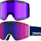 Ski Goggles Snow OTG Snowboard Goggles Magnetic Interchangeable Lens Frameless UV Protection Anti-fog mobile Skating