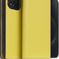 D8 Neon Full Grain Leather Wallet Case for iPhone 15 Pro - [2-in-1] Handcrafted Detachable Diary Style with Magnetic MagSafe Back Cover, Gift Box Included (Lemon)