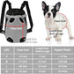 FEimaX Dog Carrier Backpack Pet Legs Out Front Cat Travel Bag, Adjustable Puppy Backpacks Carriers Hands-Free for Small Medium Dogs Cats Hiking Traveling Camping Daily Walking (X-Large, Grey)