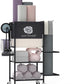 Yoga Mat Storage Rack，Home Gym Storage Rack Gym Workout Equipment Storage Organizer Fitness Weight Rack on Wheels for Yoga Mat,Yoga Block,Foam Roller,Resistance Band,Dumbbell,Kettlebell and Other Workout Accessories