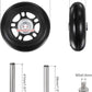 uxcell Replacement Luggage Wheels 70x24mm Suitcase Wheel Repair Kits Include 2 PU Bearing Wheels & Washers, Wrenches & Axle Screw for Trolley Bag, Inline Skate and Caster Board