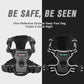 BARKBAY No Pull Dog Harness Front Clip Heavy Duty Reflective Easy Control Handle for Large Dog Walking(Dark Grey,L)