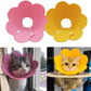Adjustable Cat Recovery Collar - Cute Flower Neck Cat Cones After Surgery, Set of 2 Cat E Collar, Surgery Recovery Elizabethan Collars for Kitten and Cats S Size (2 pcs)