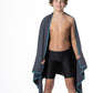 Flow Hydro Sport Towel - Microfiber Quick Dry Swimming Towels for Swim, Pool, Triathlon, and Other Water Sports in Medium, Large, Extra Large, and Hooded Sizes (Gray, Medium (48" x 24"))