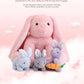 5 Pieces Rabbit Stuffed Animals for Girls,1 Mommy Rabbit with 4 Babies,Plush Bunny Stuffed Toy Gifts for Kids Children 3 4 5 6 7 8 9 Years,Soft Stuffed Bunny for Christmas,Birthday,Party Decorations