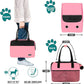 PetAmi Dog Purse Carrier for Small Dogs, Airline Approved Soft Sided Pet Carrier with Pockets, Ventilated Dog Carrying Bag for Puppy Cat, Dog Travel Supplies Bag, Sherpa Bed, Max 12 lbs, Pink