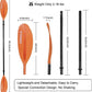 Kayak Paddle 4 Pieces Aluminum Shaft and PP Blade Floating 86.6in/220cm, 90.5inch/230cm Lightweight Oars