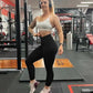 DIBAOLONG Womens High Waist Yoga Pants Cutout Ripped Tummy Control Workout Running Yoga Skinny Leggings