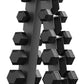 PAPABABE Hex Dumbbell Sets with Rack, 60-550lb Rubber Coated Dumbbell Weight Set and Storage Rack, Multiple Options Hand Weights for Strength Training