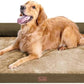Large Dog Bed Orthopedic Washable: Extra Brown Large Big Dog Bed with Removable Bolster & Memory Foam Couch Sofa - Waterproof Washable with Cover