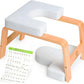 Yoga Headstand Bench, Stand Yoga Chair for Balance Training, Core Strength Building, Upside Down Chair for Relaxation, Handstand Trainer Inversion Chair for Home Gym (Wood White)