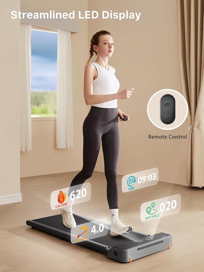 WALKINGPAD Foldable Walking Pad Treadmill for Home Office, Under Desk Treadmill with Adaptive Speed Control, Compact Design for Small Spaces, No Assembly Needed