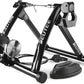 Bike Trainer, Magnetic Bicycle Stationary Stand for Indoor Exercise Riding, 26-29" & 700C Wheels, Quick Release Skewer & Front Wheel Riser Block Included