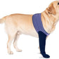 COODEO Dog Socks to Prevent Licking Paws, Healing Boots & Paw Protectors with Non-Slip Bottoms for Wound Protection, Waterproof Sleeve Shoes for Licking（Purple，XL_Right