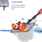 UPETTOOLS Aquarium Clean Tool 6 in 1 Fish Tank Cleaning Kit Algae Scraper Scrubber Pad Adjustable Long Handle Fish Tank Brush Cleaner Set