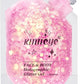 Holographic Face Glitter Gel Body Shimmer Makeup for for Hair, Face, Clavicle, Arm, Nail, Eyeshadow, Long Lasting Waterproof Mermaid Sequins Party Glitter for Rave Festival, 1.35oz (Luminous Pink)