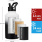 Insulated Water Bottle 64oz,Triple Wall Vacuum Stainless Steel(Dishwasher Safe),Leak Proof & Non-BPA,Flask Jug with Paracord Handle & Straw Spout Lids Sports