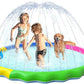 VISTOP Non-Slip Splash Pad for Kids and Dog, Thicken Sprinkler Pool Summer Outdoor Water Toys - Fun Backyard Fountain Play Mat for Baby Girls Boys Children or Pet Dog (67 inch, Red&Yellow&Green&Blue)