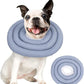 Dog Recovery Collar, Breathable Adjustable Soft Dog Cone, Waterproofing Cat Neck Cone, Pet Donut Collar After Surgery (Blue Gray, XL)