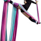 DASKING Aerial Silks Starter Kit - Durable 11Yards of Aerial Yoga Hammock with Hardware, Aerial Swing for Acrobatic Flying Yoga & All Levels (Aerial Rigging Point Up to 14ft)