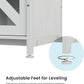 55-75 Gallon Aquarium Stand Heavy Duty Steel Frame, Fish Tank Cabinet with Accessories Storage for Reptile Terrarium & Turtle Tank - 1000lbs Capacity (White)