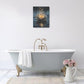 Zen Lotus Canvas Wall Art Mystical Lotus Bloom in Water Aesthetic Pictures Wall Decor Modern Meditation Spiritual Painting Print Framed Artwork Decorations Gifts for Yoga Spa Room Bathroom 16"x20"