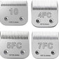 4Pack Dog Grooming Blades Compatible with Andis Dog Clippers,Dog Clipper Blades Compatible with Oster A5,Wahl km10 Dog Clippers for Animal Dog Cat Horse,Stainless-Steel Blade Sharp