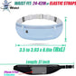 USHAKE Slim Running Belt, Workout Fanny Pack for Men Women,Exercise Waist Pack for Apple iPhone Holder, Runner Belt for Running Walking Cycling Camping Gym Light Blue