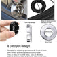 Bicycle Spoke Tension Meter Wrench Repair Tool Set, 8pcs Adjustment Bike Bicycle Spoke Indicator Tensiometer Wrench, Wheel Repair Tool W/Valve Wrench/Spoke Wrench/Tire Lever/Hex/Socket Wrench