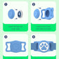 IP68 Waterpoof Dog Airtag Holder, Stretchy Silicone Full Body Covered Apple Air Tag Holder for Dog Cat Collar Fit All Width Collar (Blue, 1 Pack)
